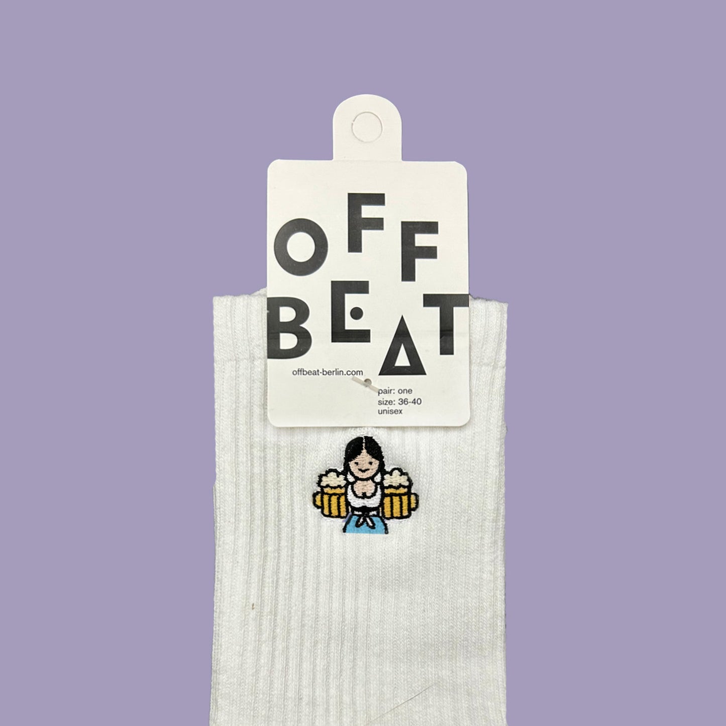 Embroidered Wiesn-Kellnerin socks