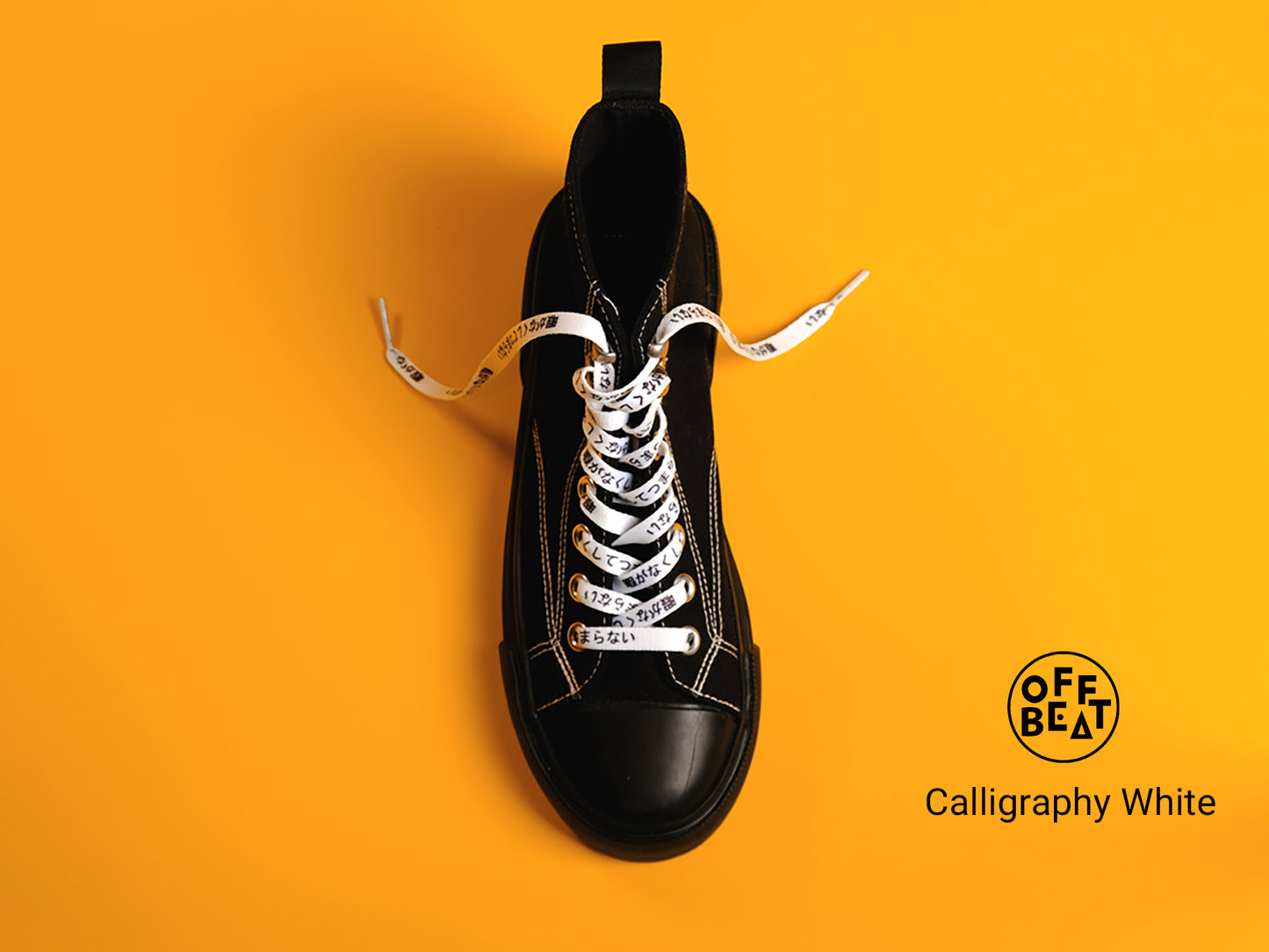 Calligraphy shoelaces
