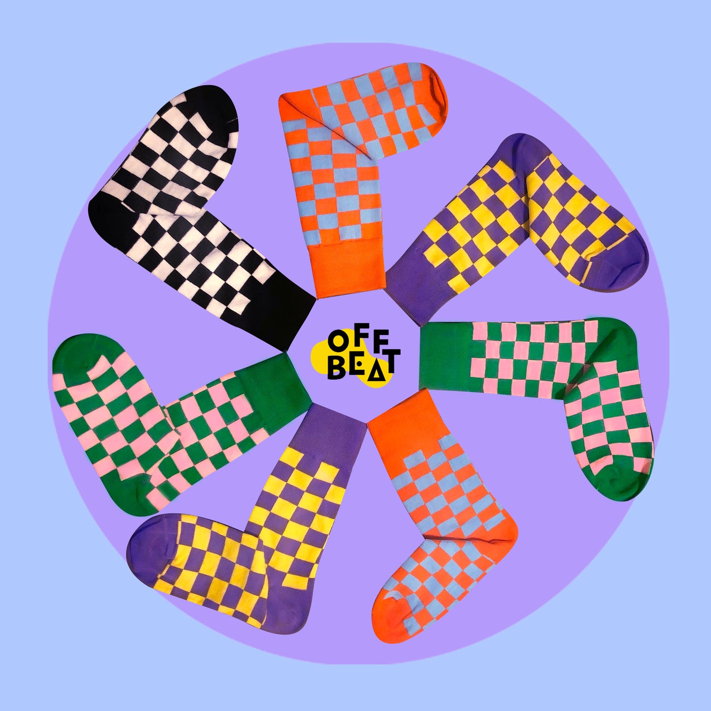 Socks classic chessboard