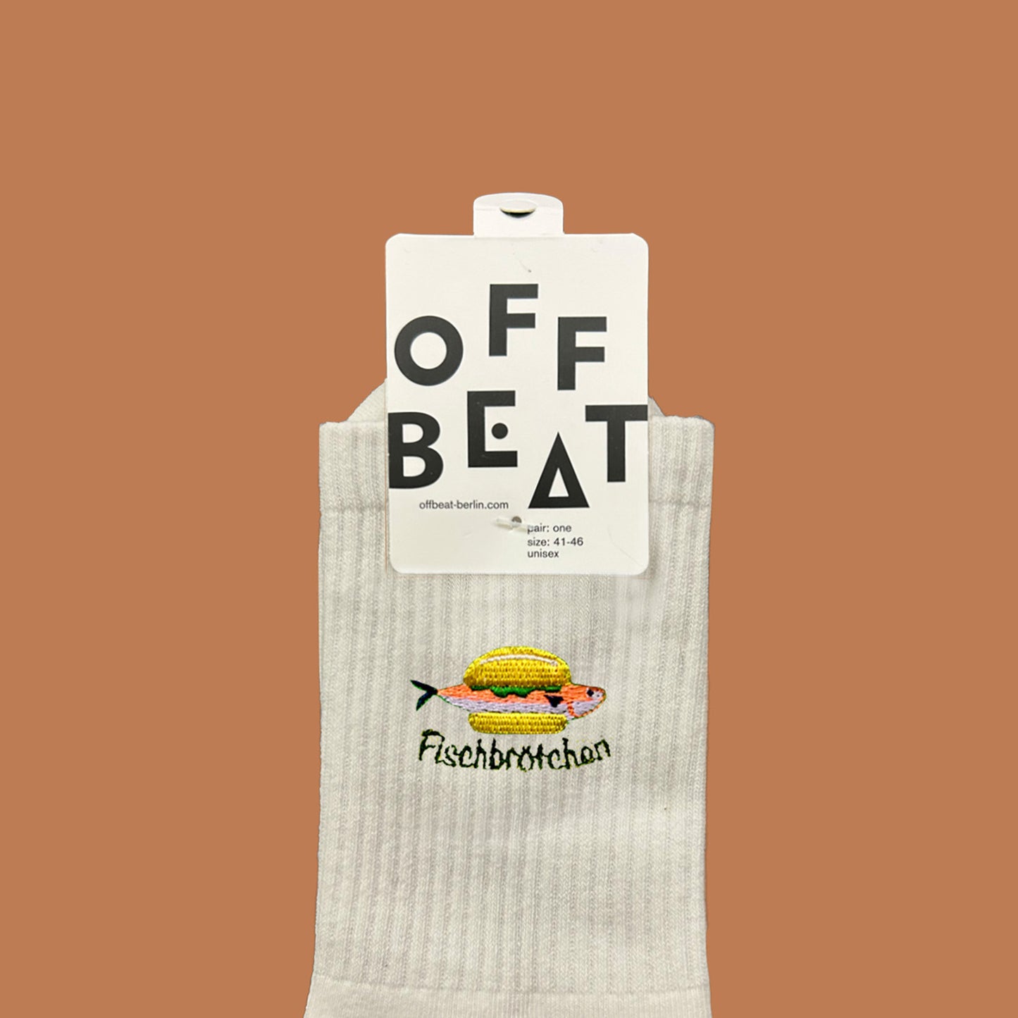 Embroidered Fischbrötchen socks