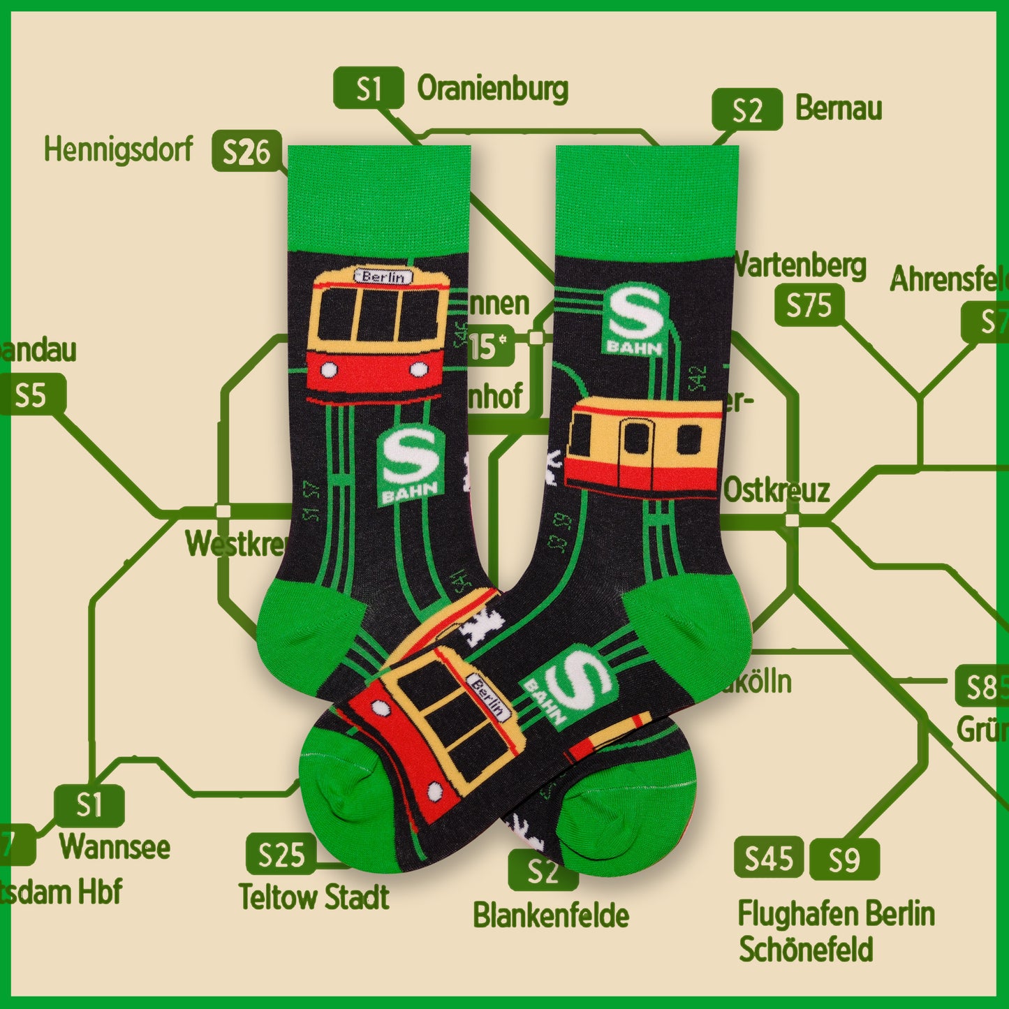 Berlin S-Bahn railroad socks