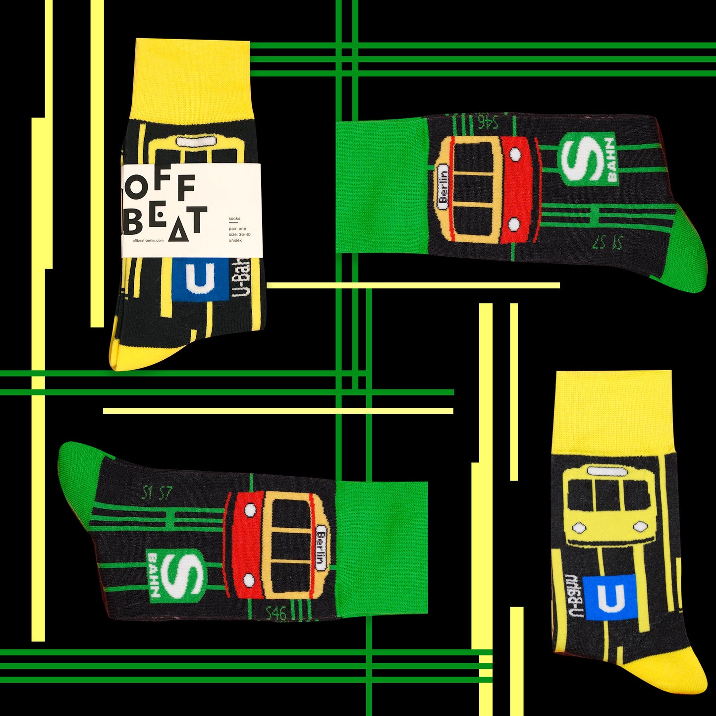 Berlin S-Bahn railroad socks