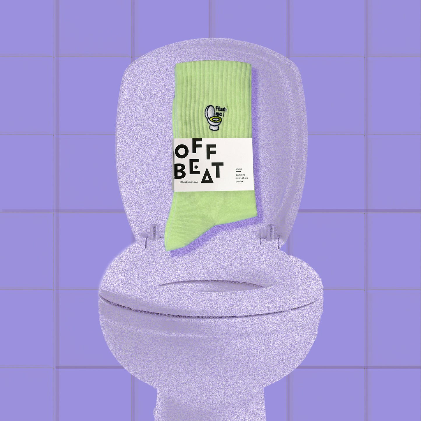 Ribbed Flush Me, Toilet Socks