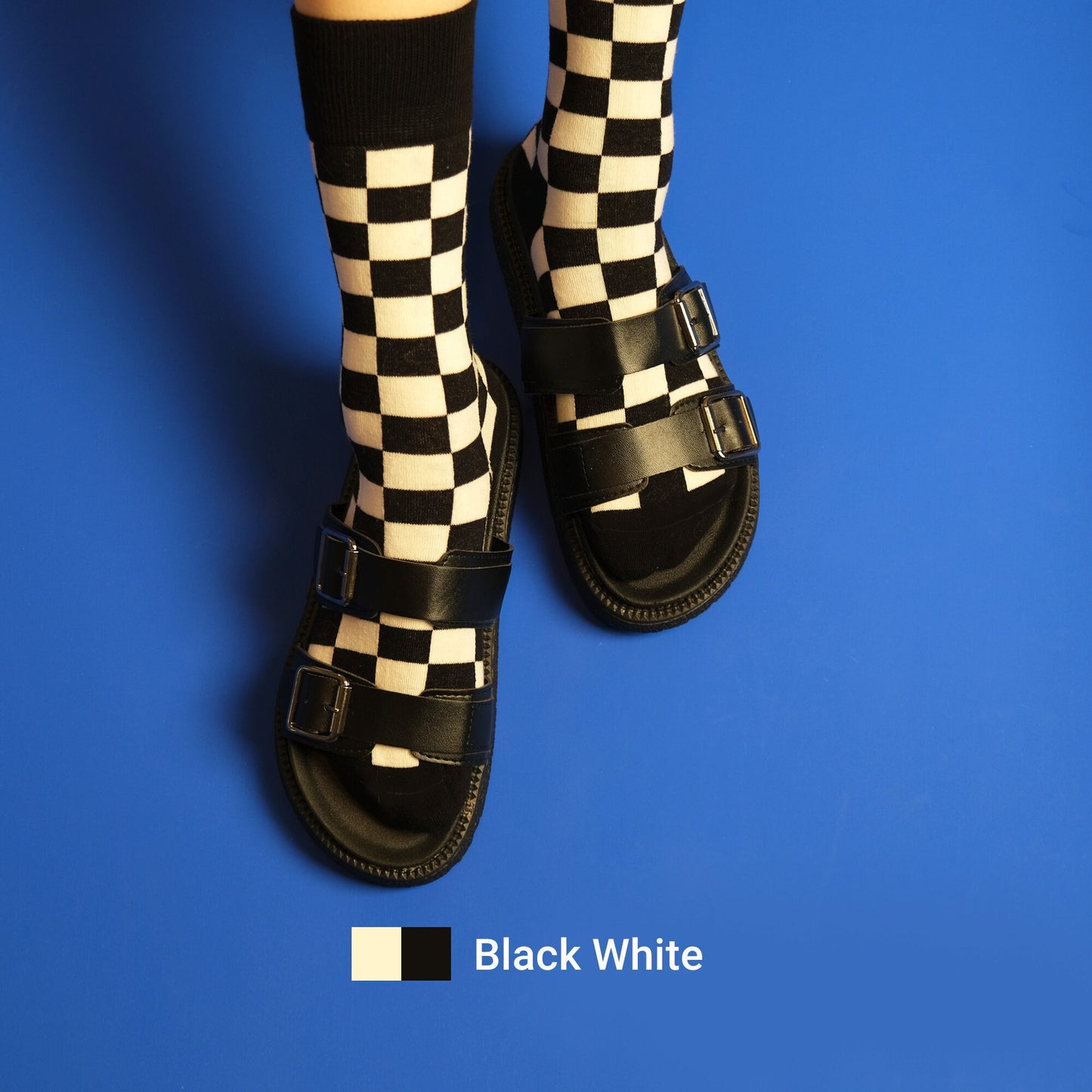 Chessboard Plaid Socks