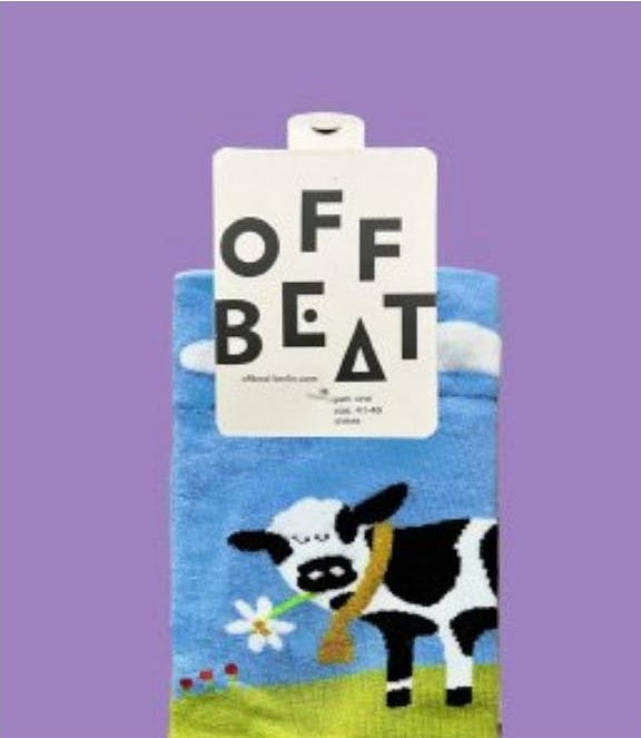 Swiss Dairy Cattle socks - detail