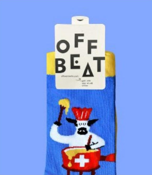 Swiss Fondue socks - detail