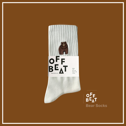 Embroidered Socks Bear