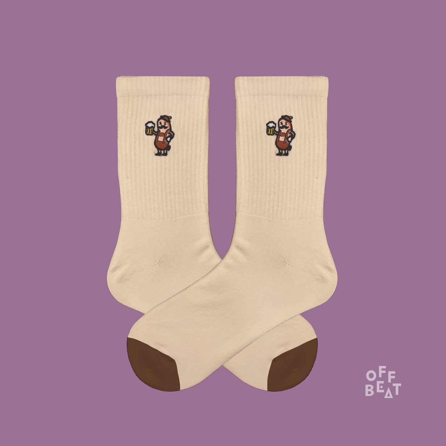 Embroidered Wurstmensch socks