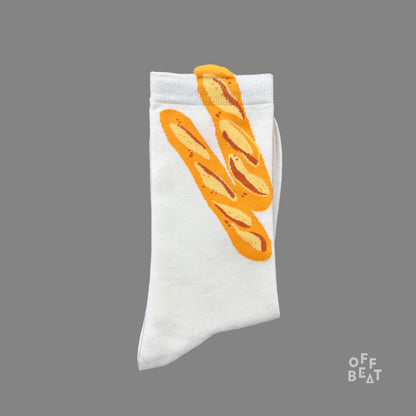 Pop-out baguette socks