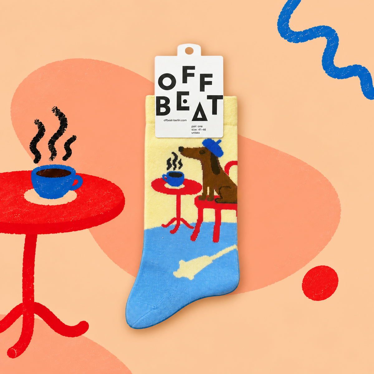 Café Dog socks x Pauline Cremer