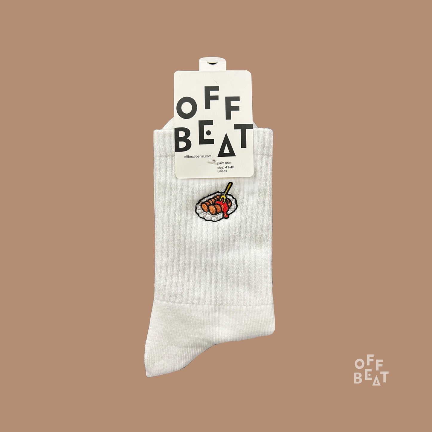 Preview I Embroidered Currywurst socks I Wholesale