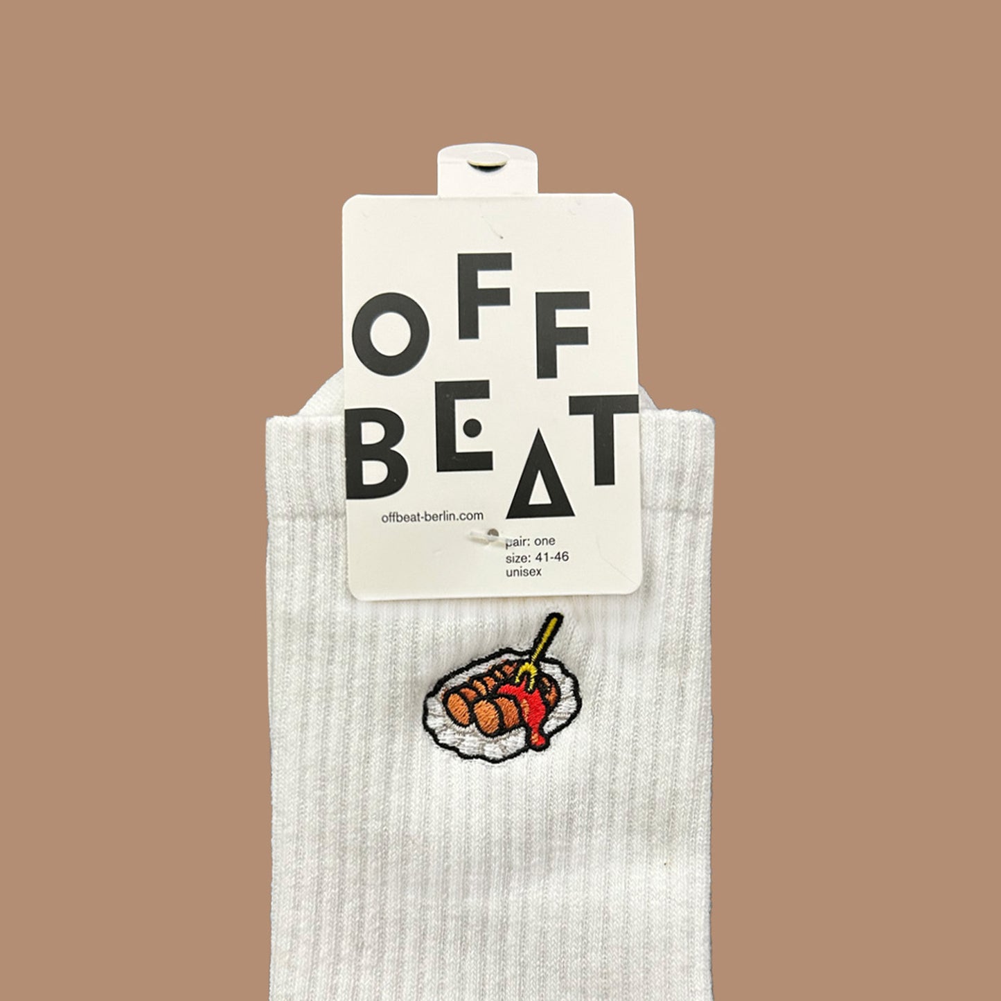 Preview I Embroidered Currywurst socks I Wholesale