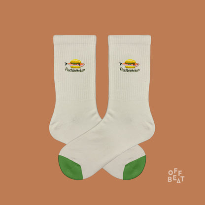 Embroidered Fischbrötchen socks