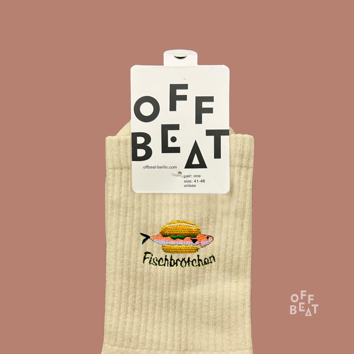 Preview I Embroidered Fischbrötchen socks