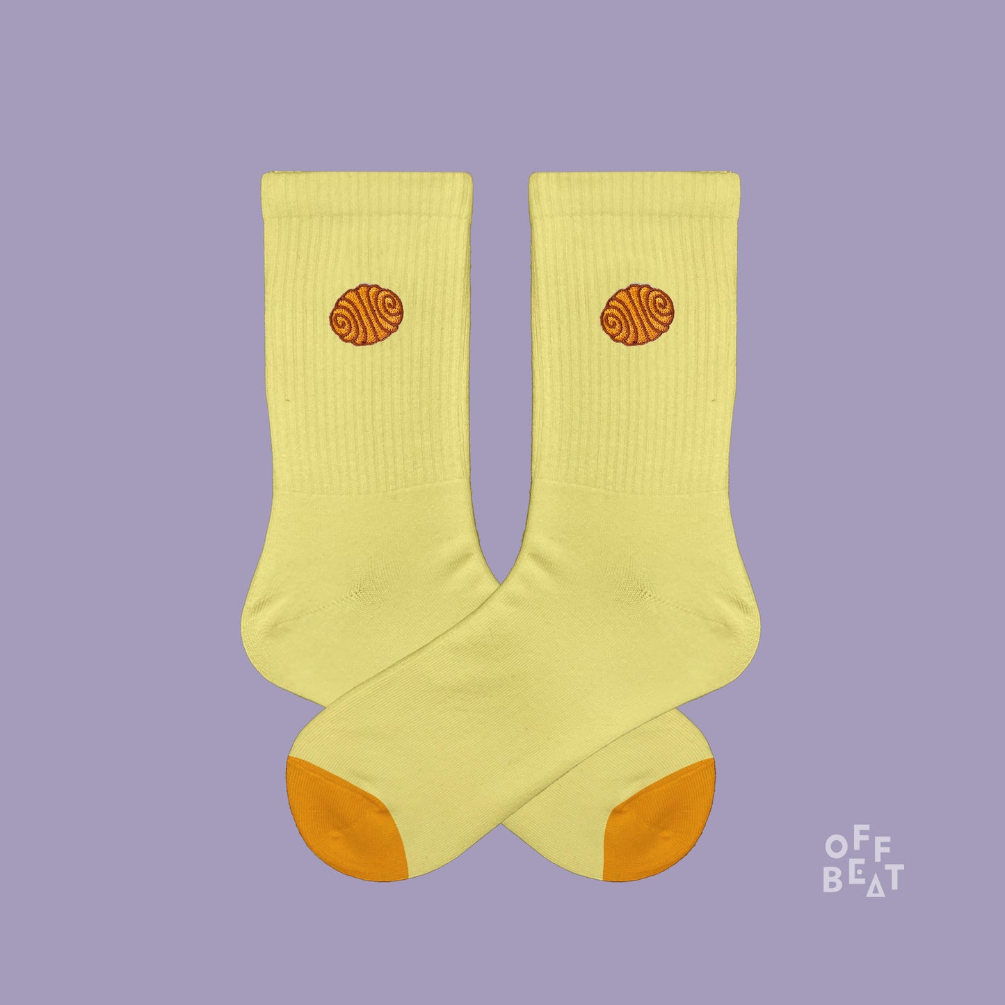 Preview I Embroidered Franzbrötchen socks