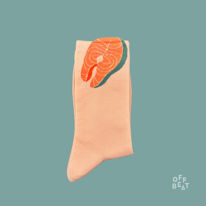 Pop-out salmon socks