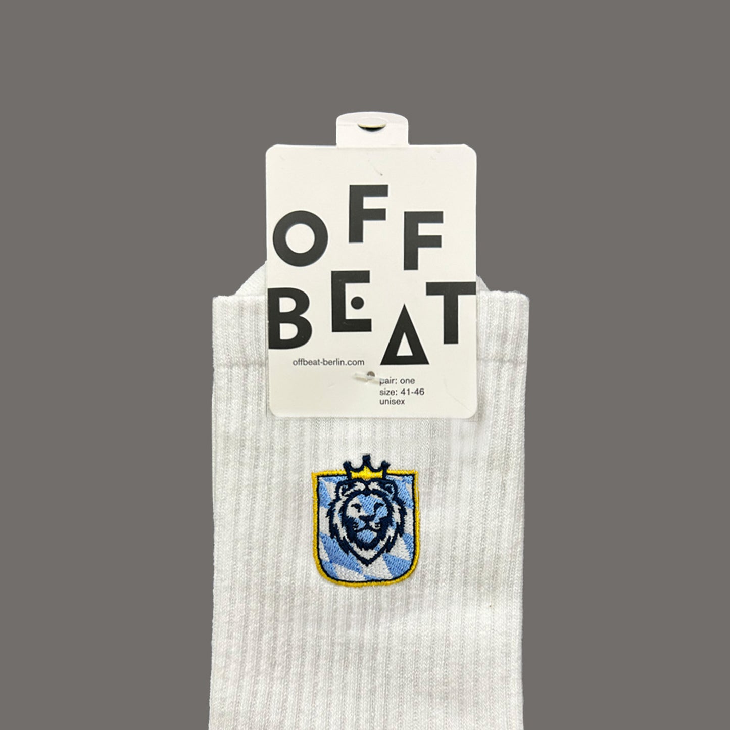 Embroidered Bayerische Löwe socks