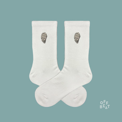 Preview I Embroidered Oyster socks