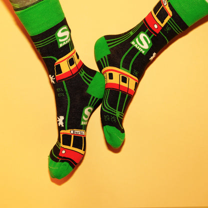 Berlin S-Bahn railroad socks
