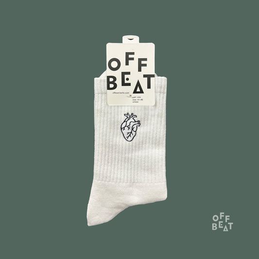 Preview I Embroidered bleeding heart socks I Wholesale