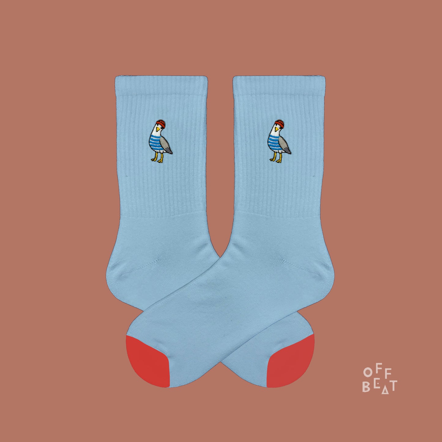 Preview I Embroidered Seagull socks