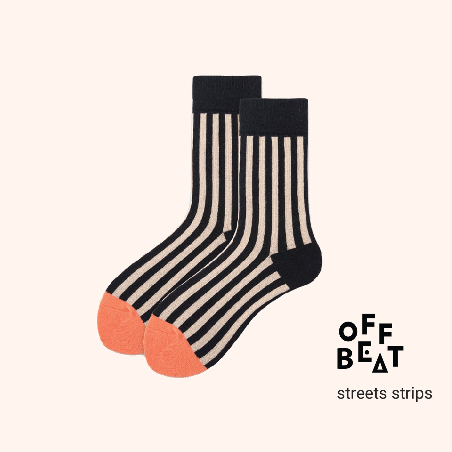 Classic black stripe socks