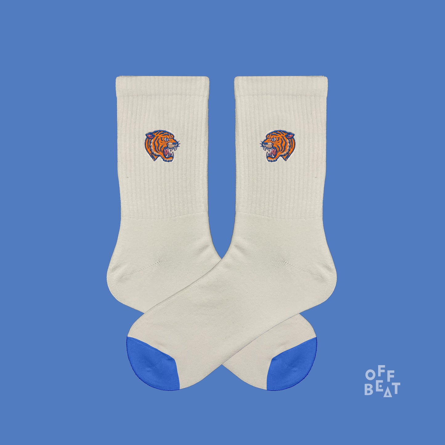 Preview I Embroidered tiger-head socks