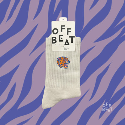 Preview I Embroidered tiger-head socks