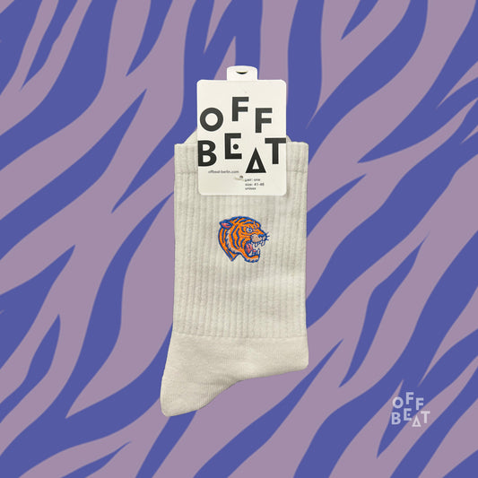 Preview I Embroidered tiger-head socks