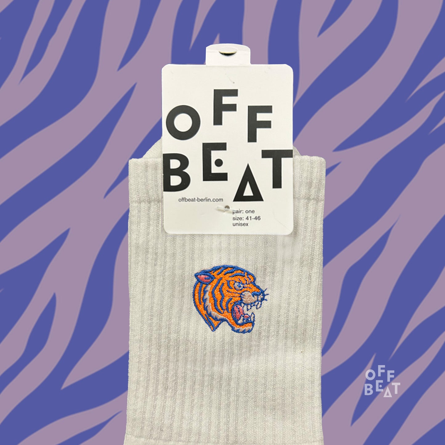Preview I Embroidered tiger-head socks