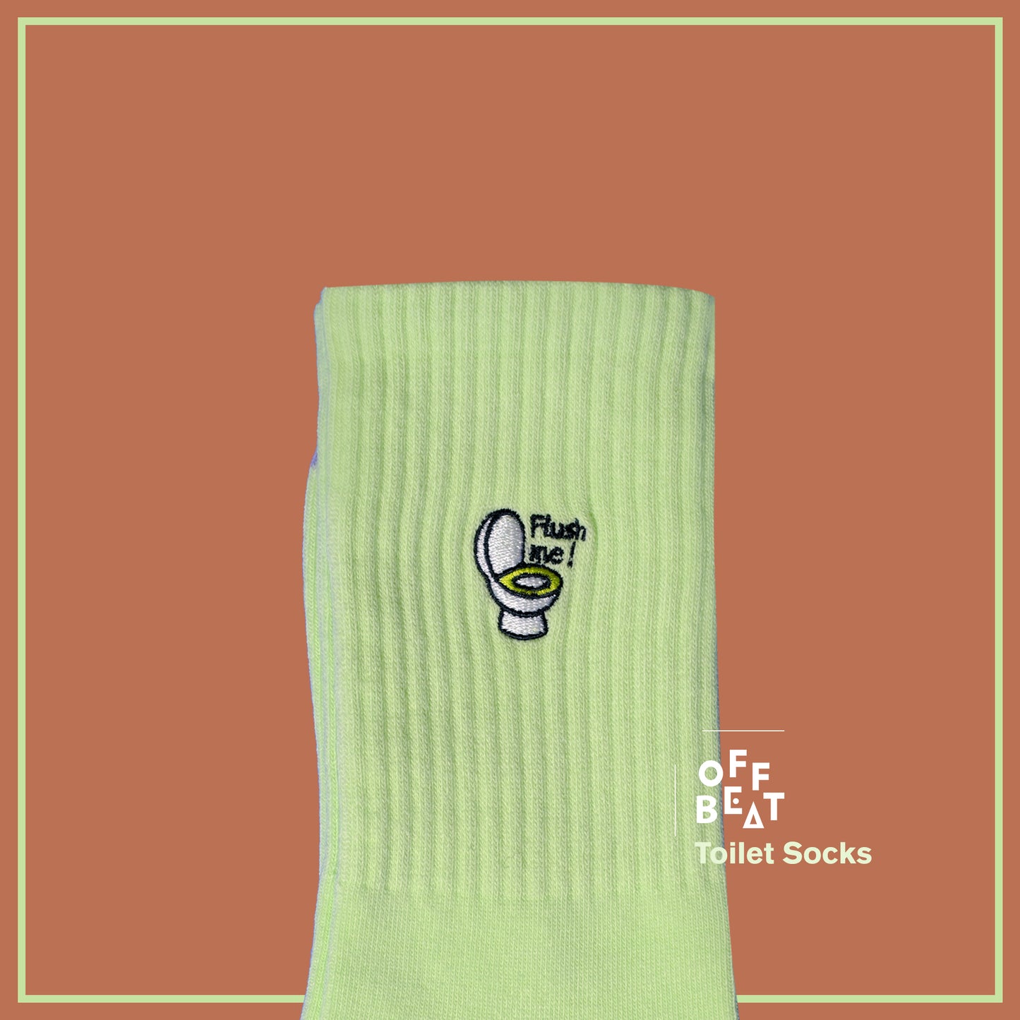 Ribbed Flush Me, Toilet Socks