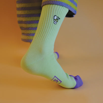 Embroidered Flush Me, Toilet Socks