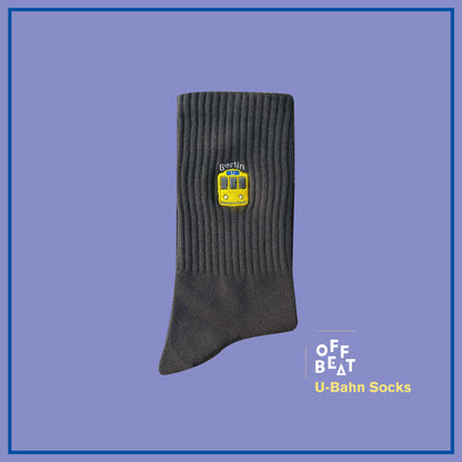 Embroidered Socks U-Bahn Subway