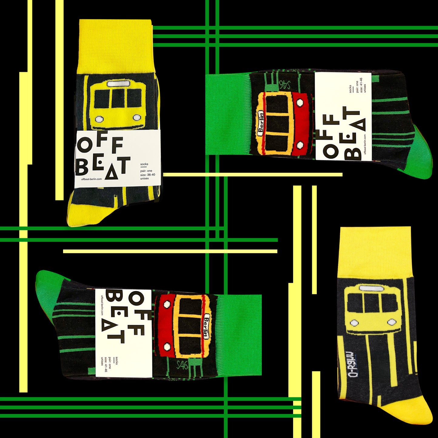 Berlin U-Bahn Subway socks