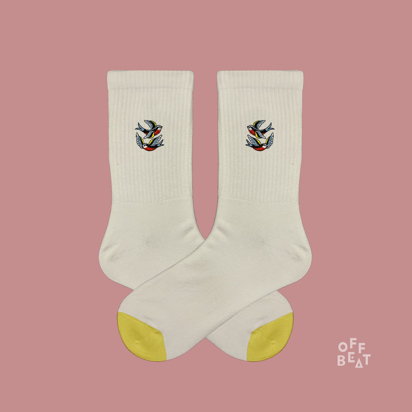 Preview I Embroidered swallow socks