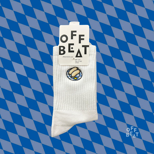 Embroidered Weisswurst socks