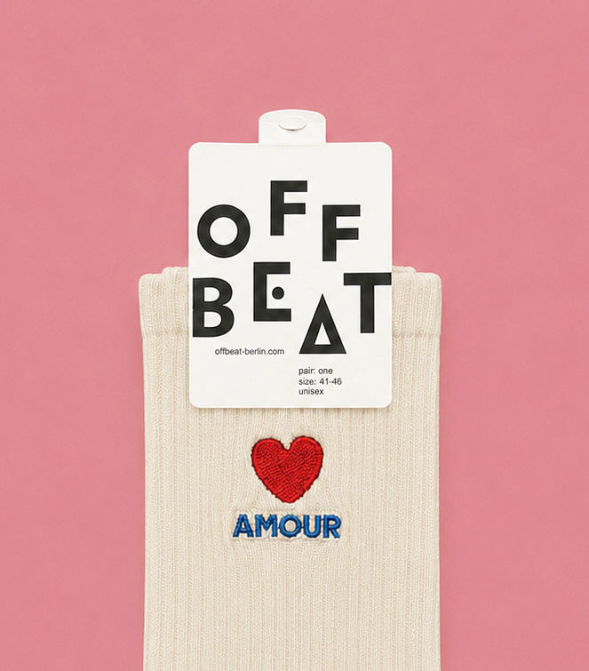 Embroidered Amour socks - view 2