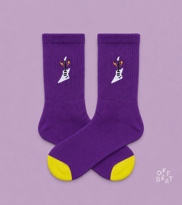 Embroidered Electric Guitar socks - view 3