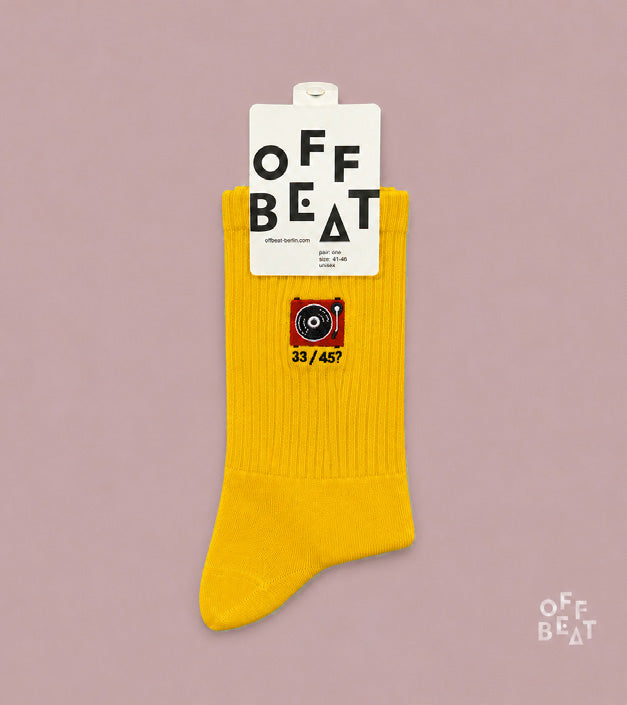 Embroidered Record Player socks - view 1