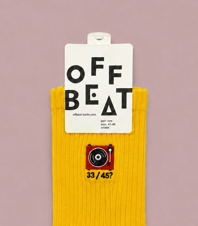 Embroidered Record Player socks - view 2