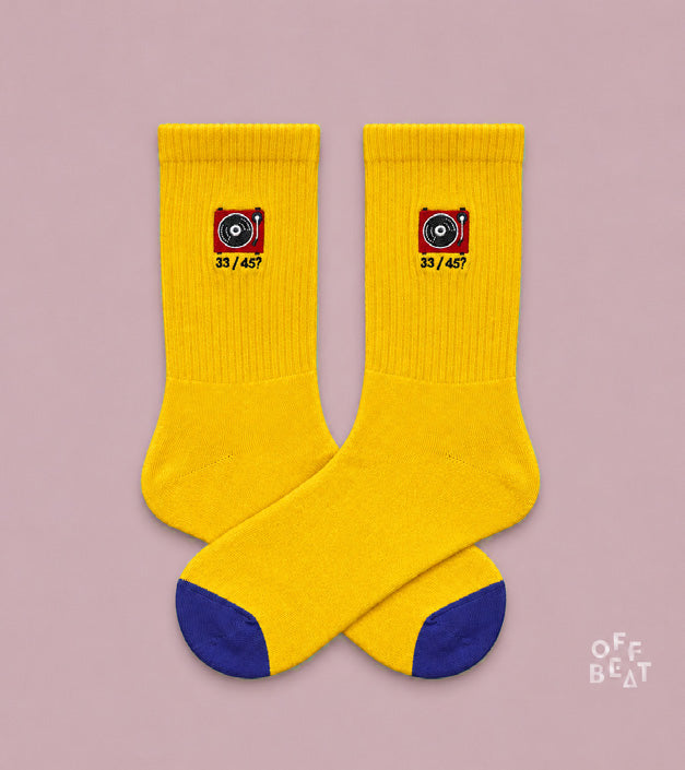 Embroidered Record Player socks - view 3