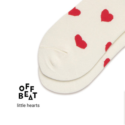 Little red heart socks