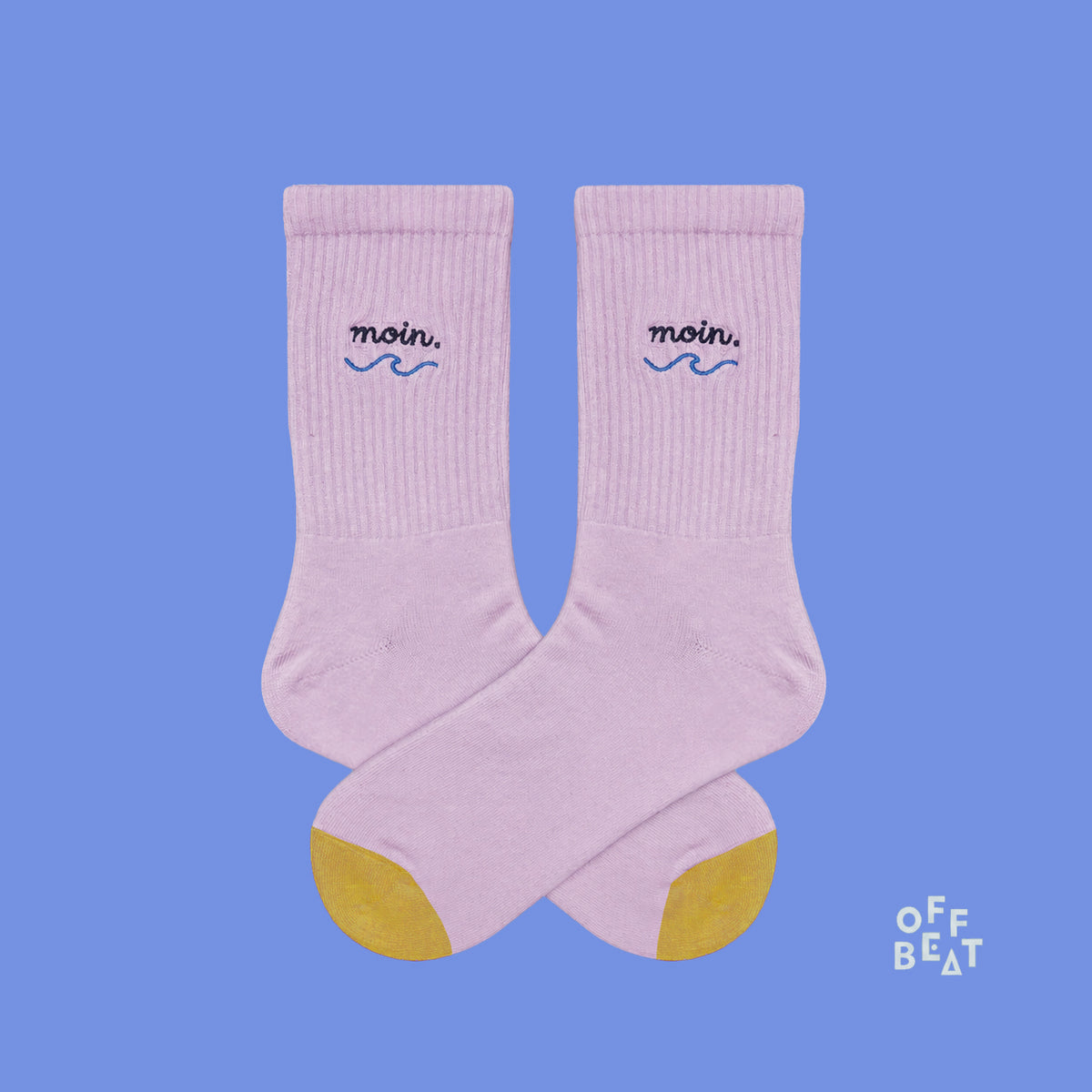 Embroidered Moin socks, pair view
