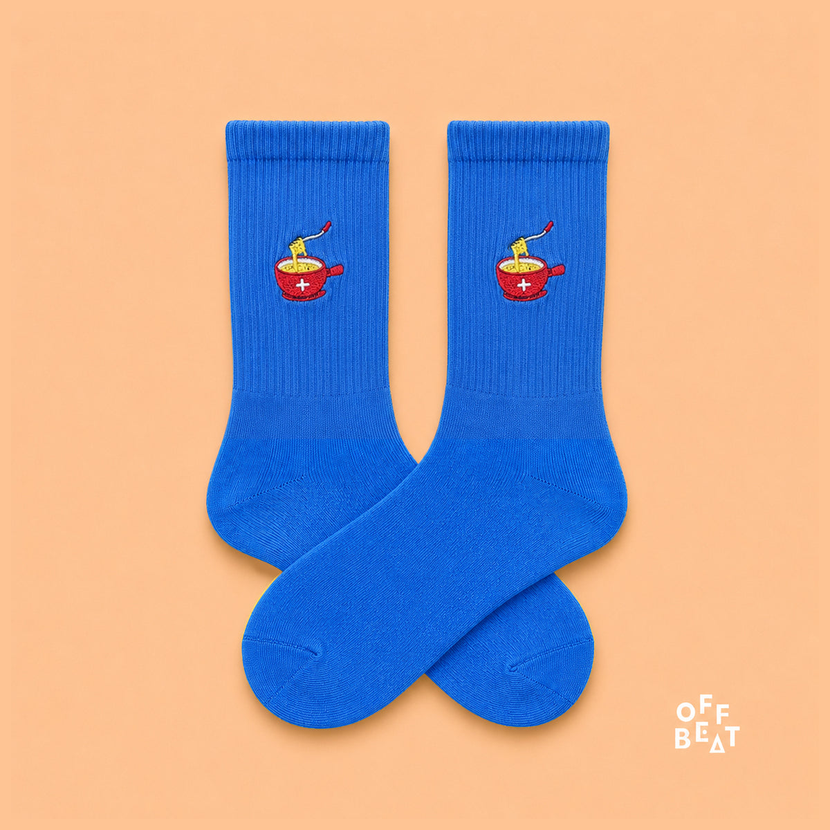 Embroidered Fondue socks - pair