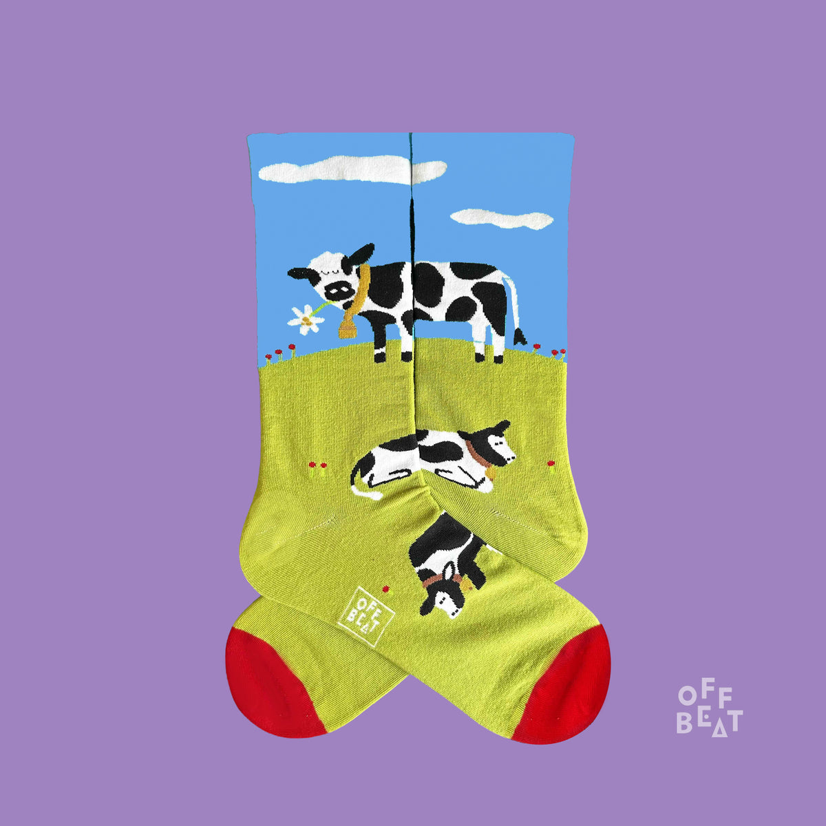 Swiss Dairy Cattle socks - pair