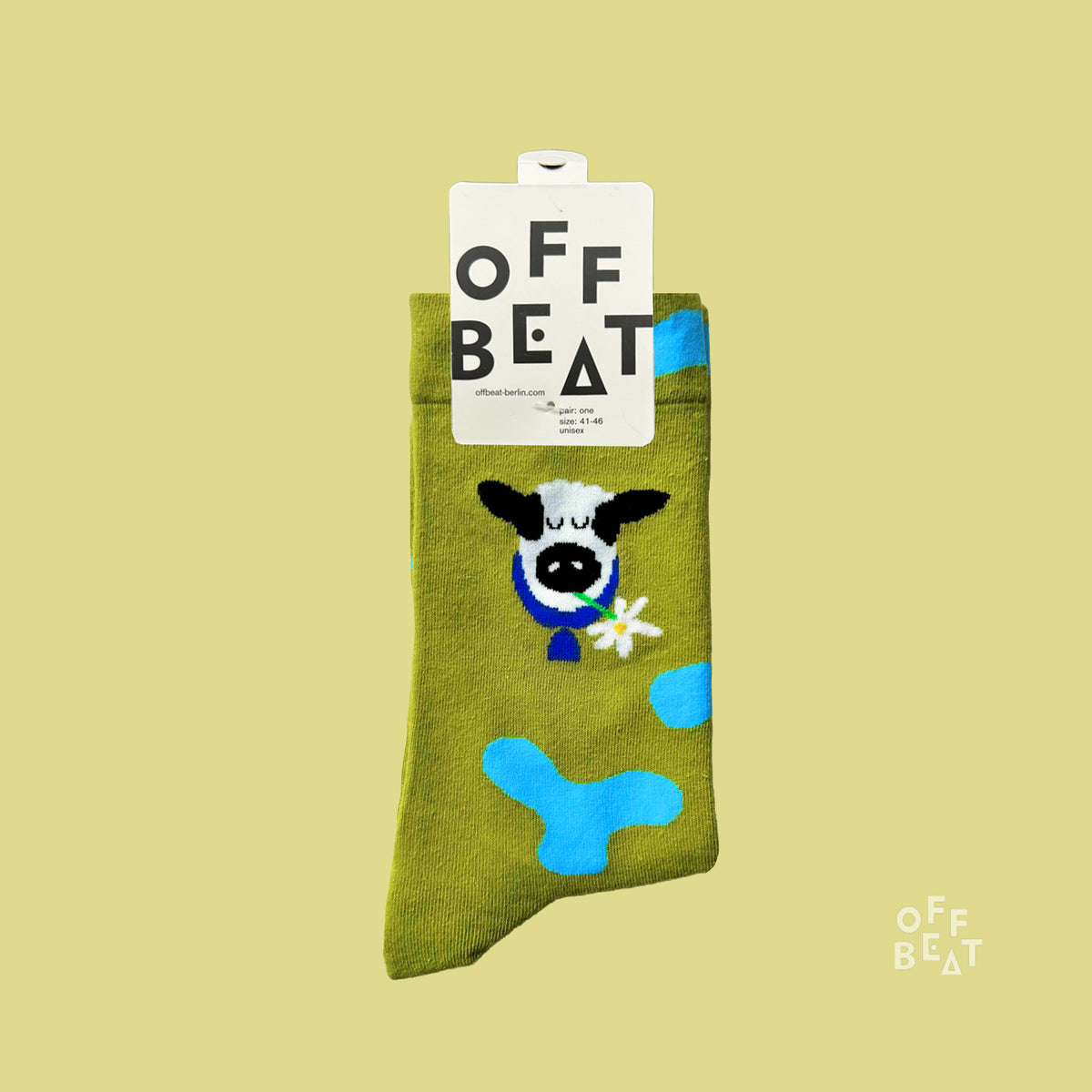 Swiss Cow socks - front