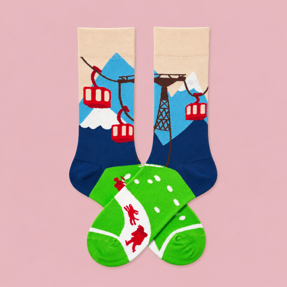 Swiss Cable Car socks - pair