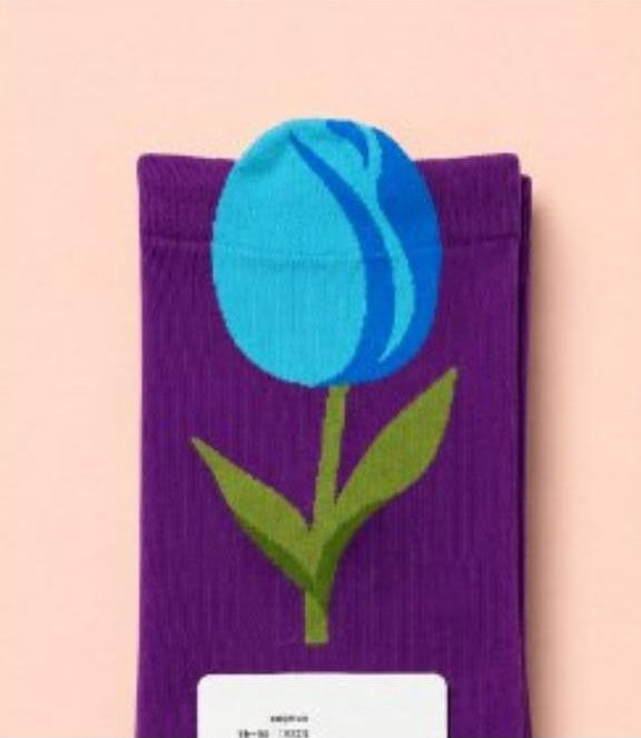 Pop-out Blue Tulip socks - detail