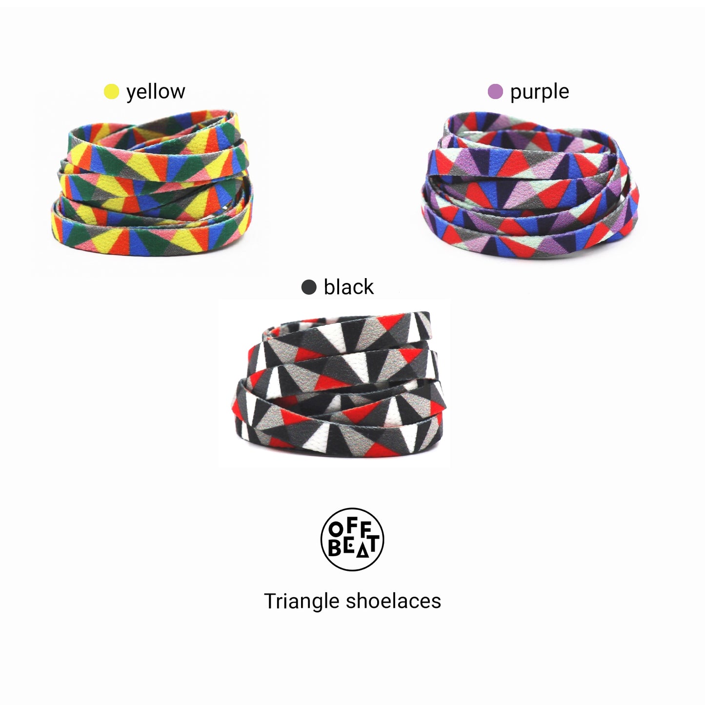 Triangle shoelaces