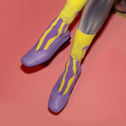two girl funny socks